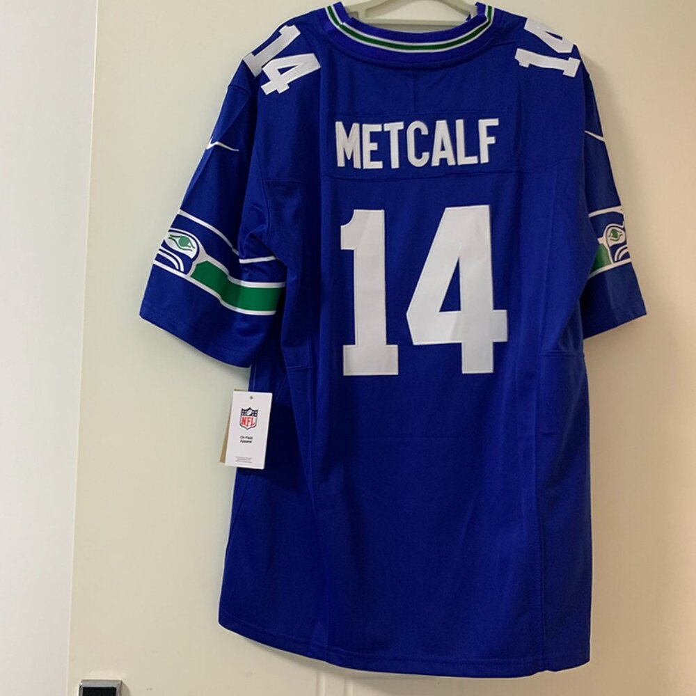Nike SDK Metcalf Royal Seattle Seahawks No. 14 Blue Jersey